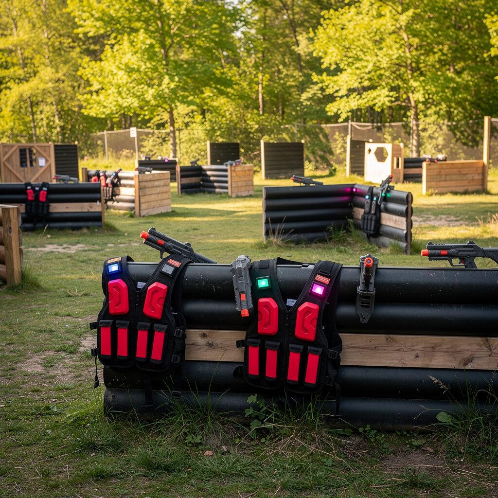 Outdoor-Lasertag auf dem großen Spielfeld – OUTGUN Lasertag